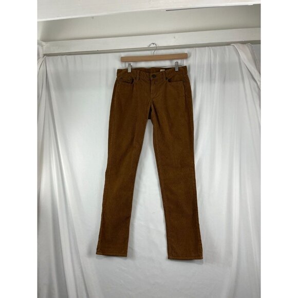 J.Crew Tobacco-Coloured Cords Womens Size 25 City Fit Academia Preppy Grunge - Picture 2 of 10